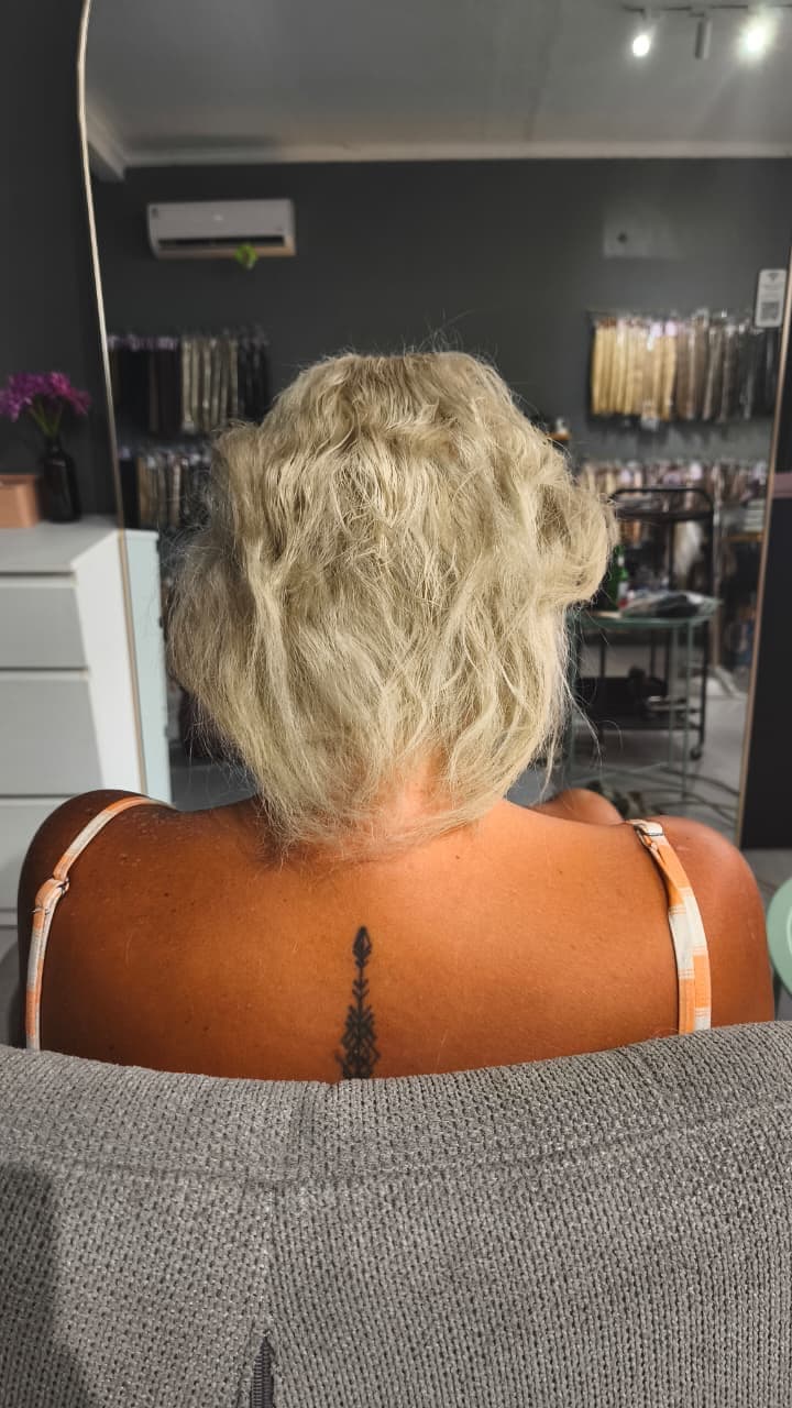 Keratin Bond before and after — before