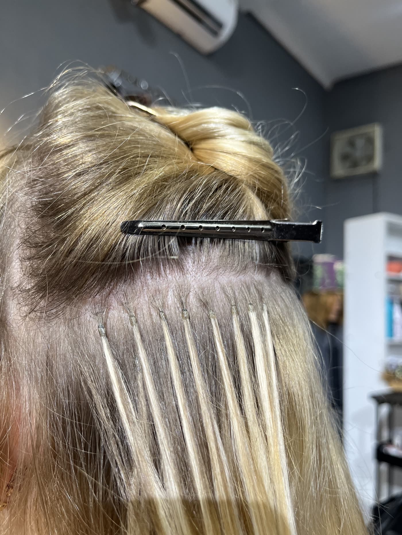 Ring extensions — installed close-up