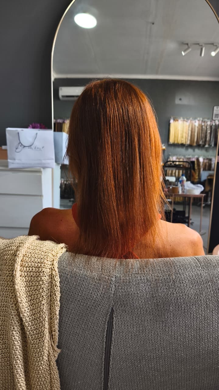 Client before — keratin bond bundle 100 g