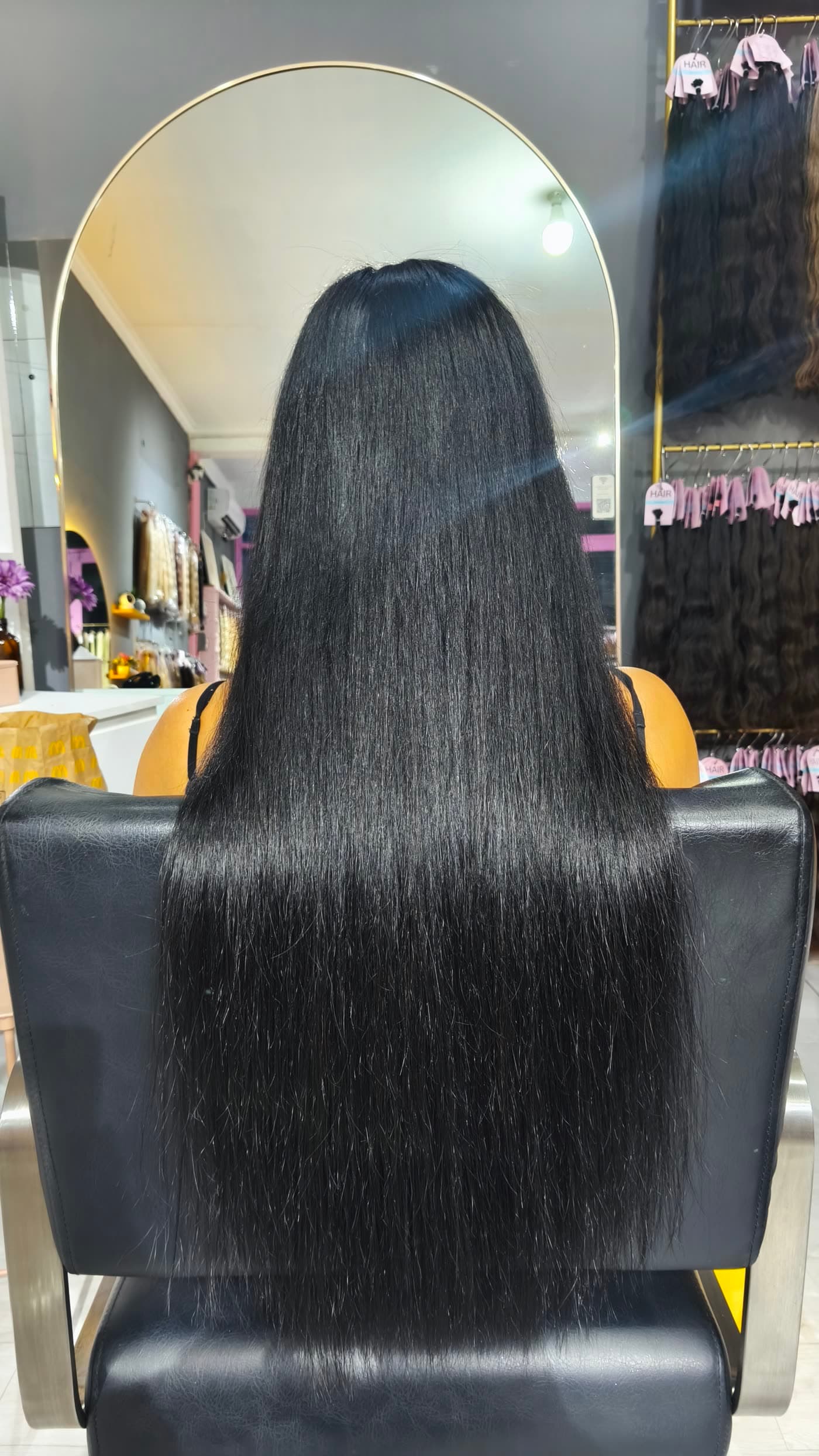 Weft (Sew-In) before and after — after