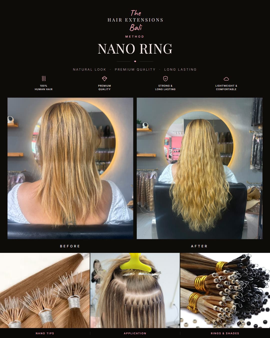 Nano Ring — before and after with product detail