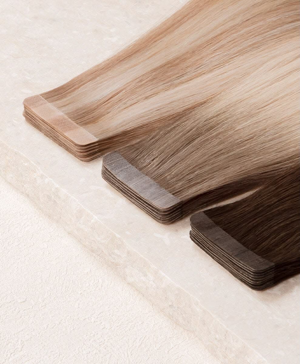 Tape-In — Lightweight, lies flat, the fastest application